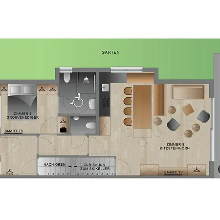 شاليه Bergbiberhaus بيسندورف